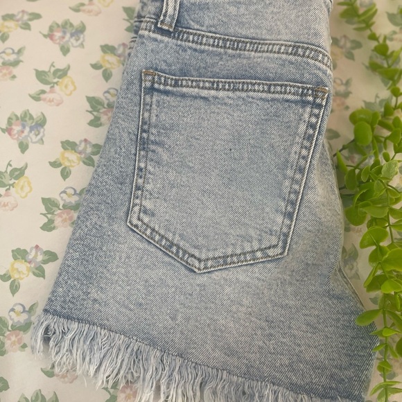 Light Blue Denim Shorts - Picture 5 of 8